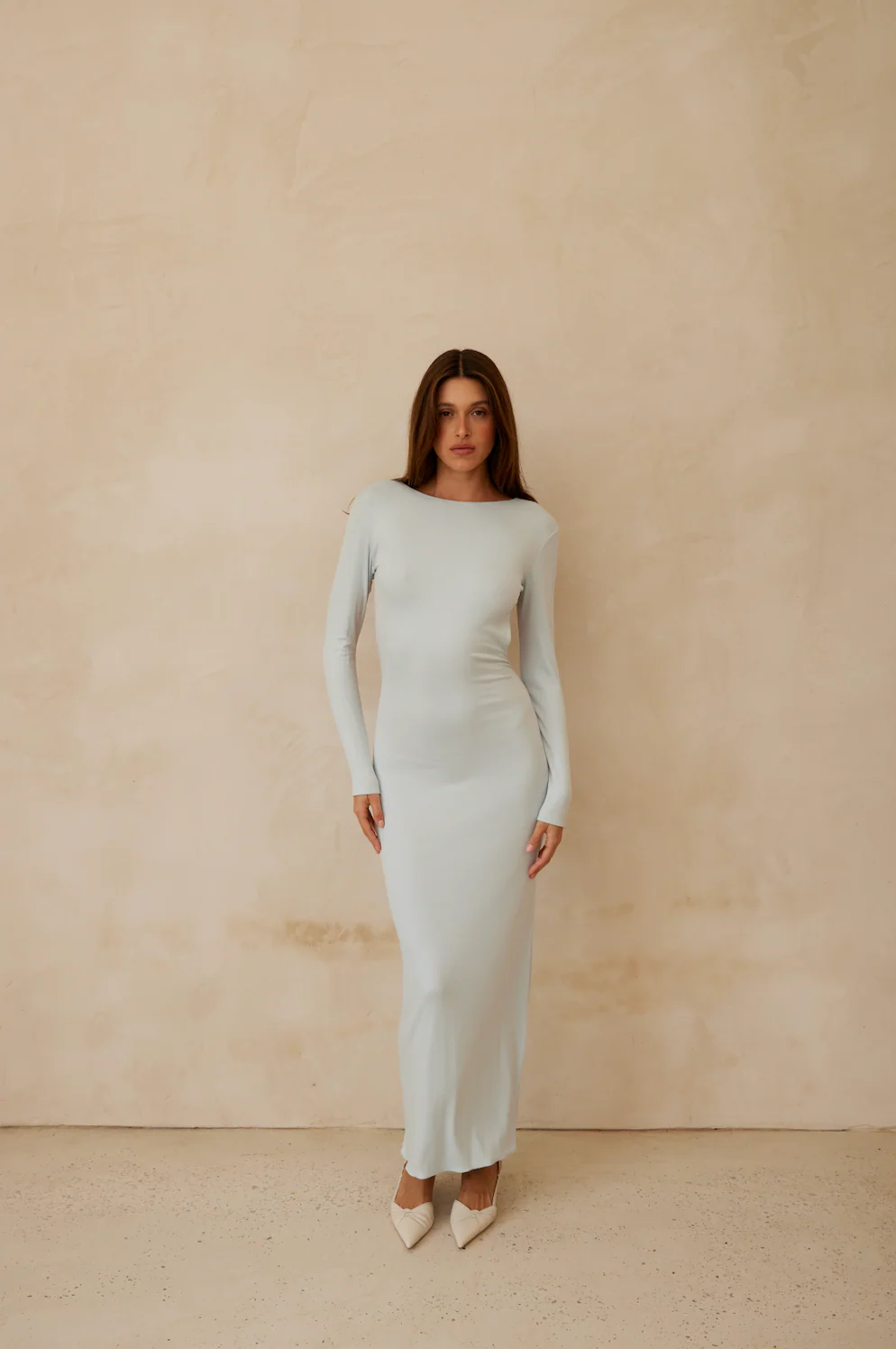 Aisha Maxi Dress - Baby Blue - Image 5