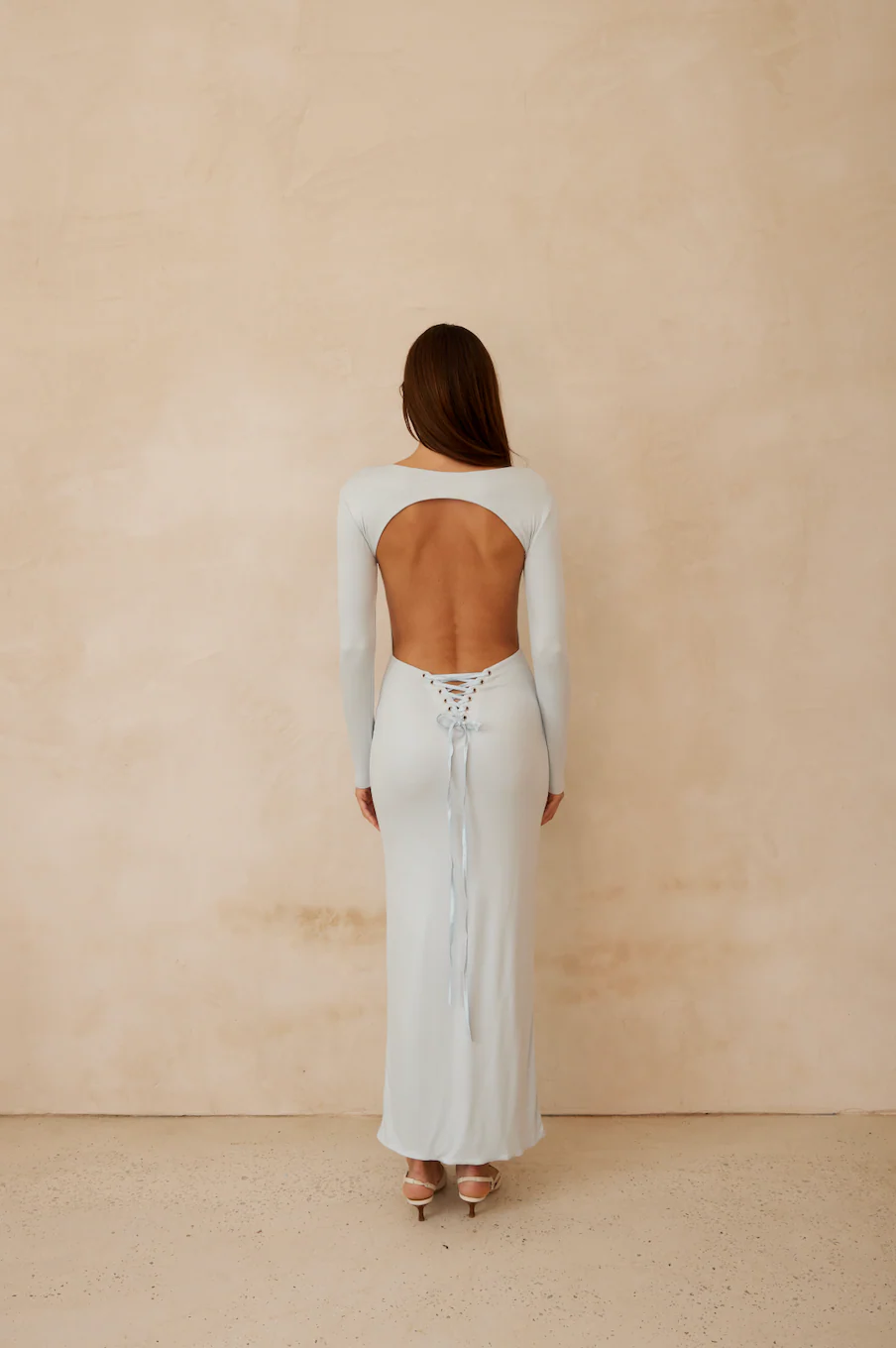 Aisha Maxi Dress - Baby Blue - Image 7