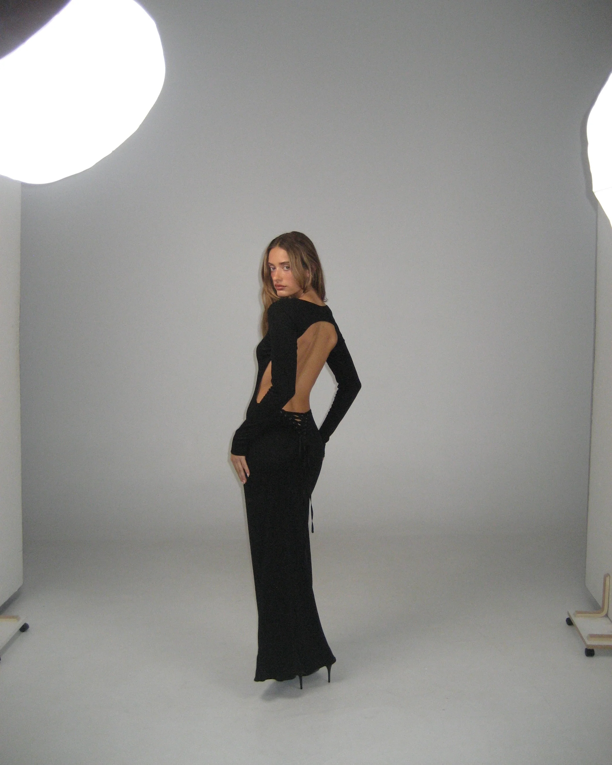 Aisha Maxi Dress - Noir - Image 19