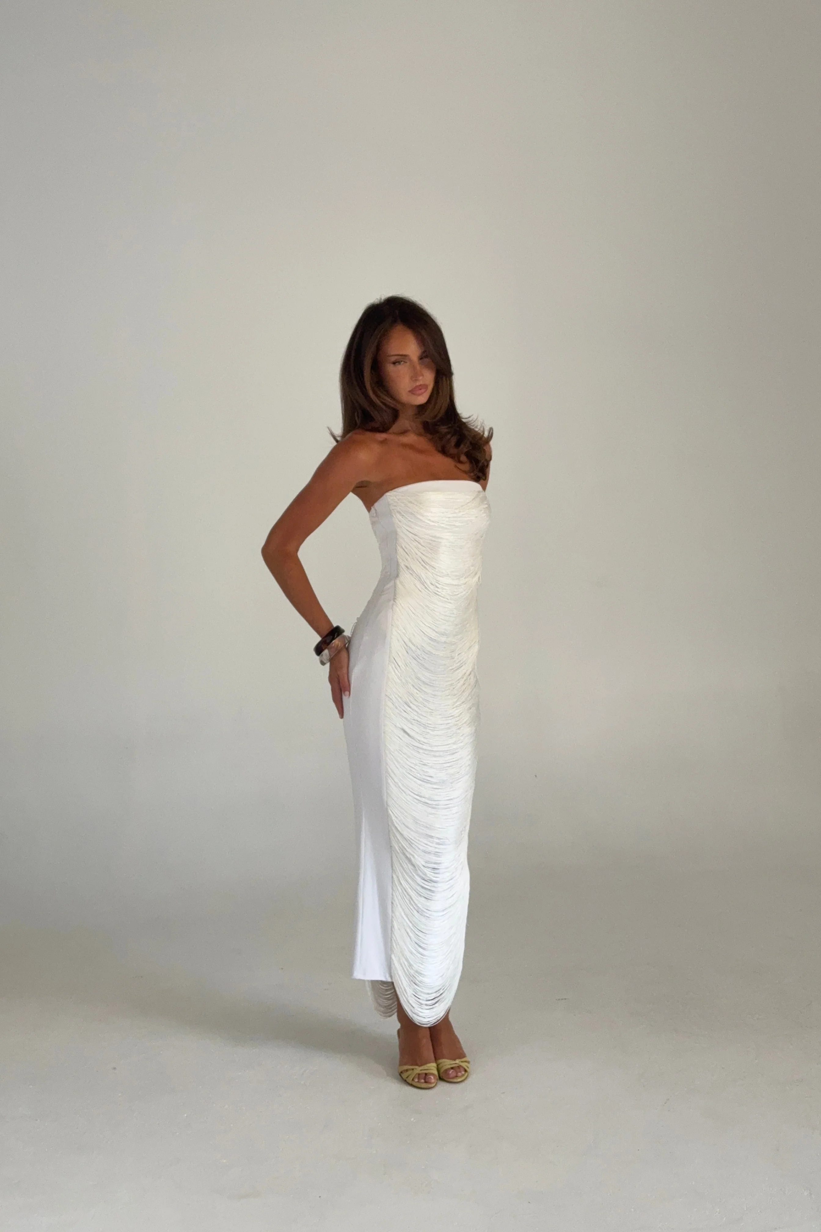 Belarouse Maxi Dress - White - Image 4