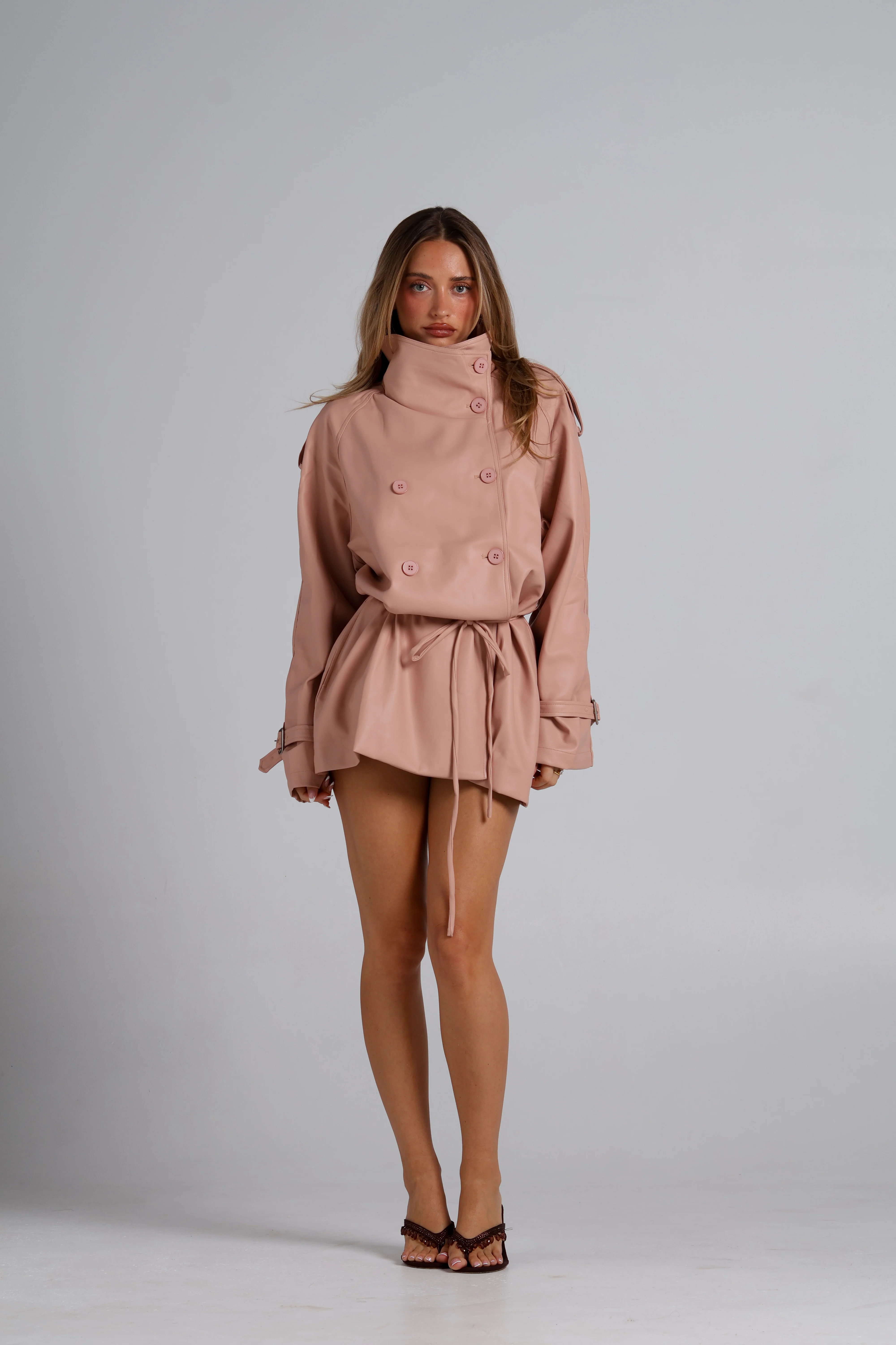 Birkin Mini Trench - Blush - Image 3