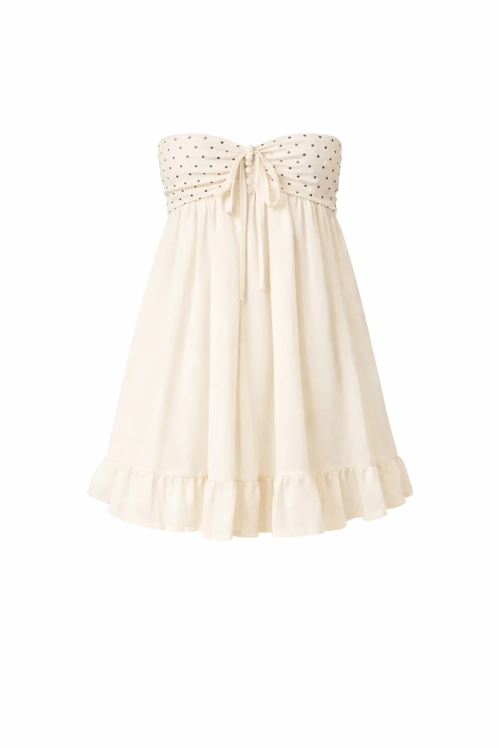Blossom Puff Mini Dress - White - Image 7