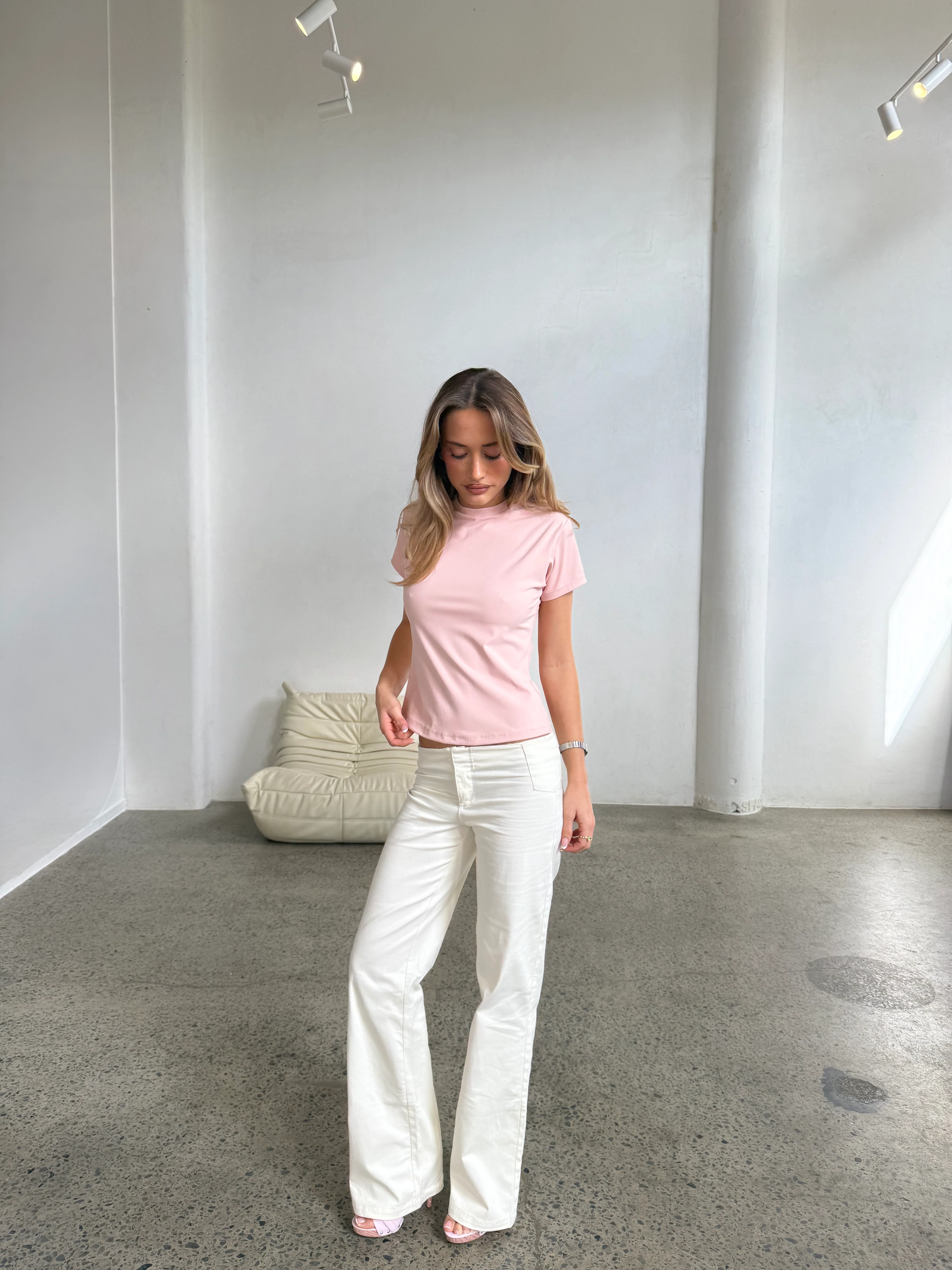 Celine Tee - Powder Pink - Image 2