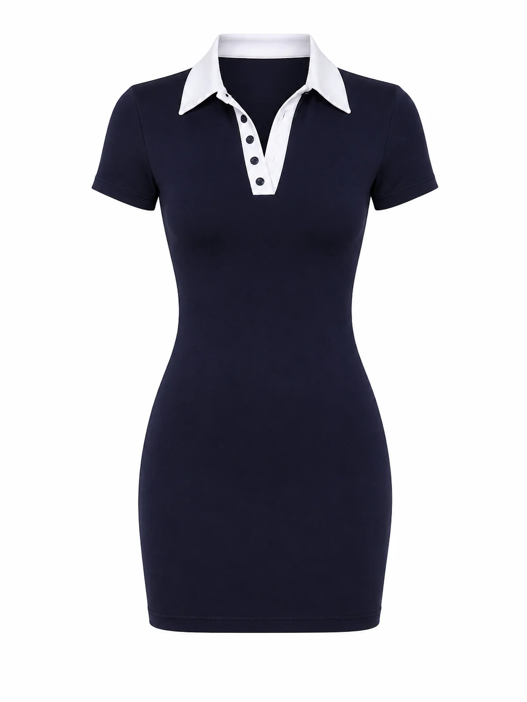 Channie Mini Dress - Navy - Image 8
