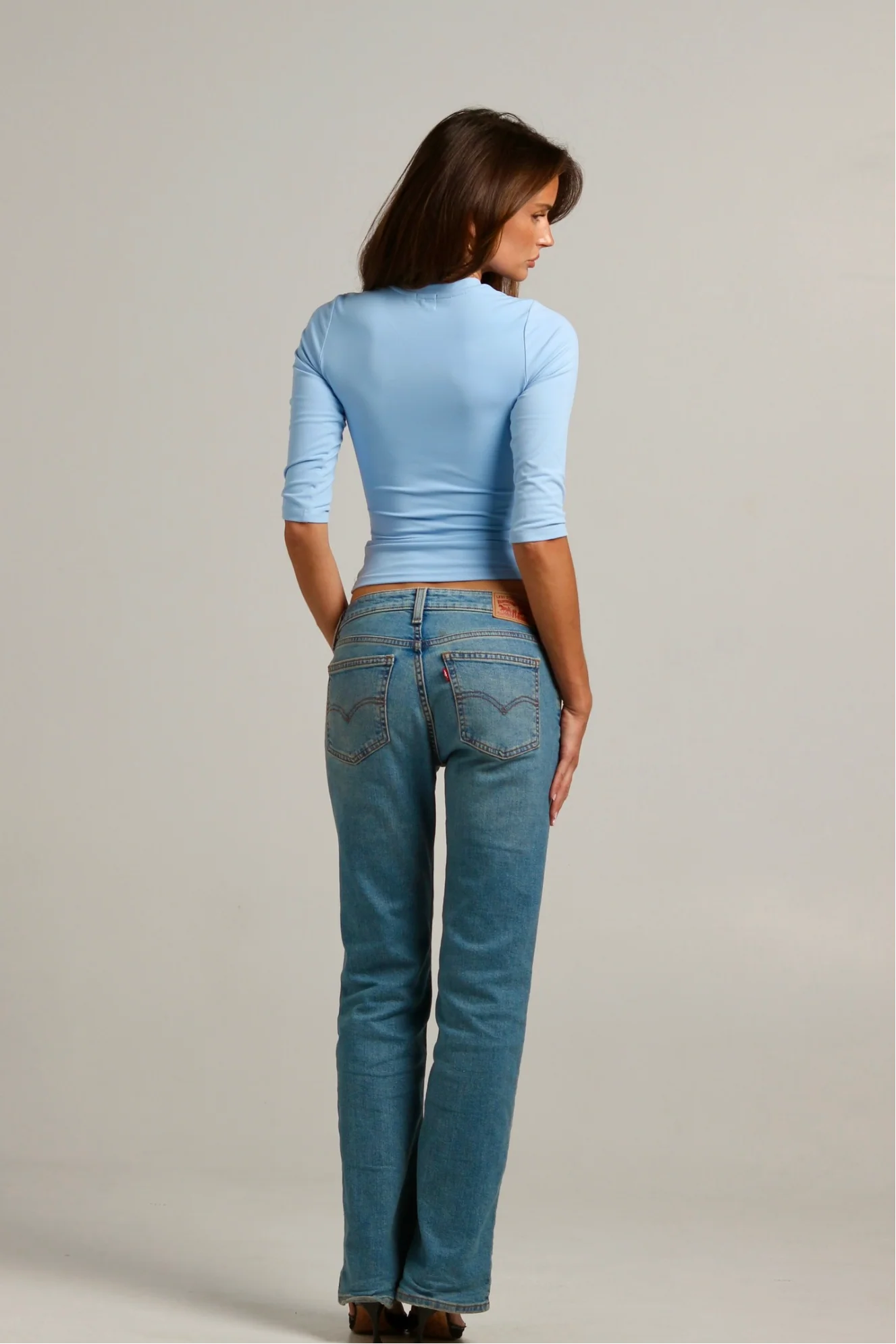 3/4 Daisey Top - Powder Blue - Image 3