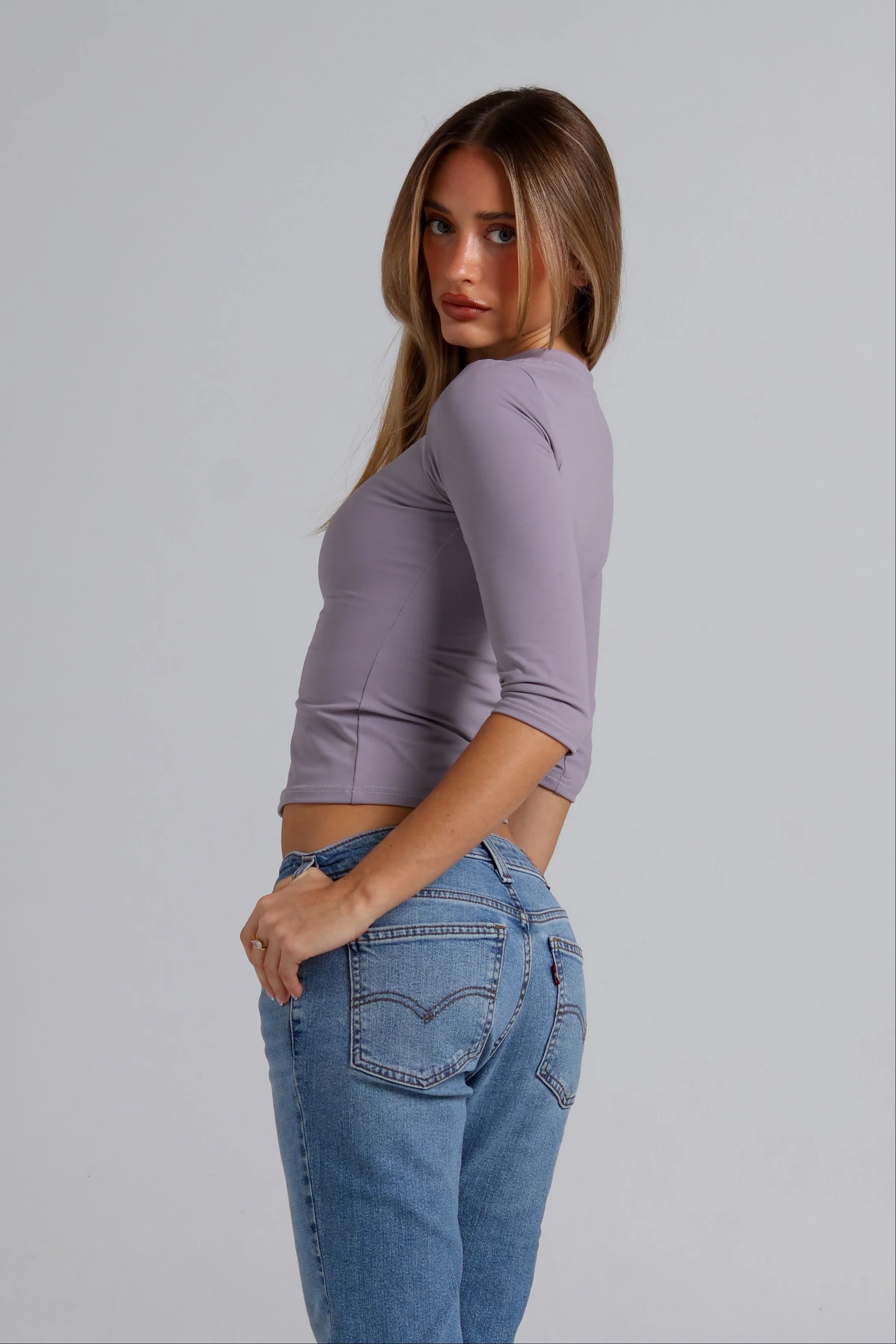 3/4 Daisey Top - Periwinkle - Image 10