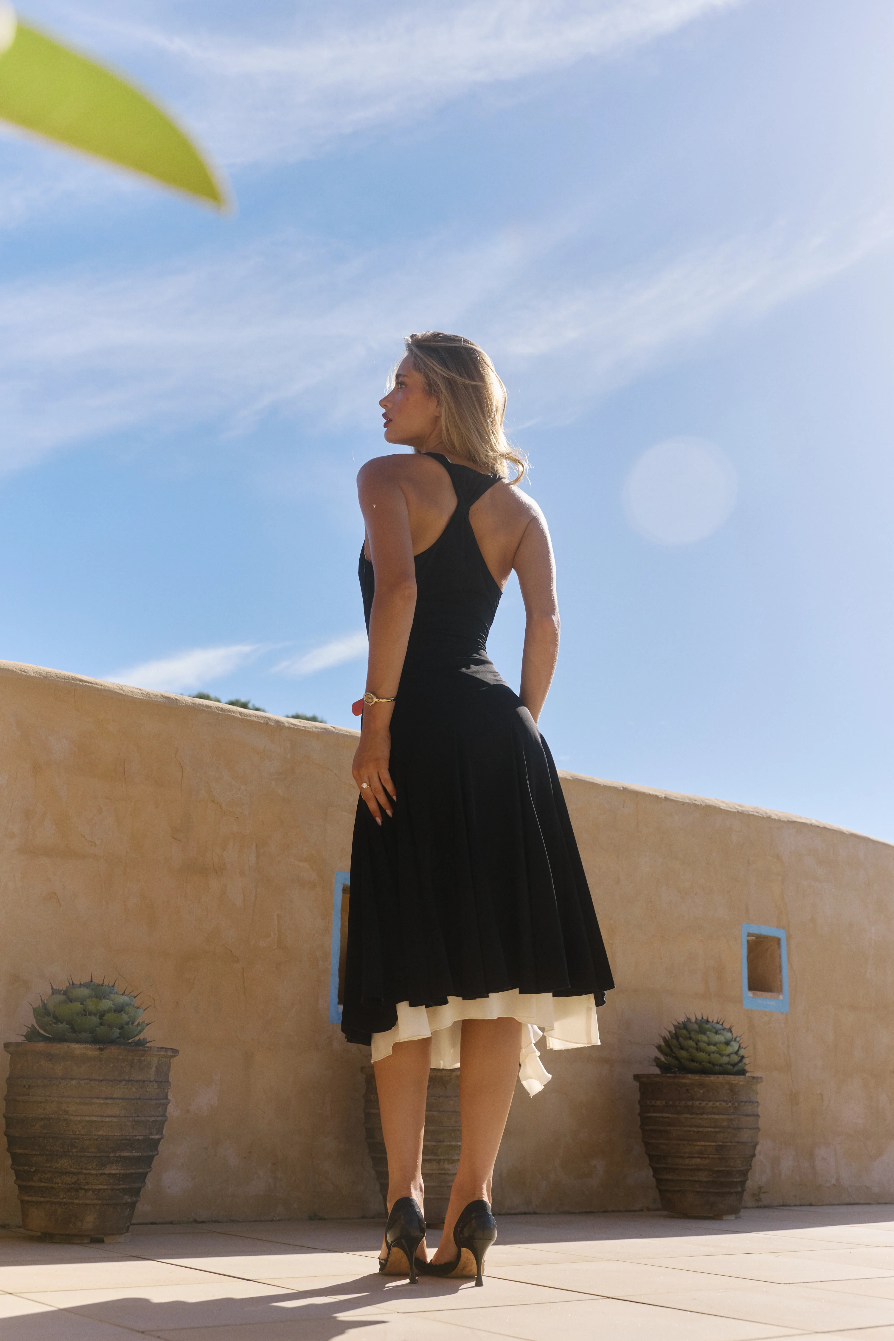 Destine Midi Dress - Black - Image 3