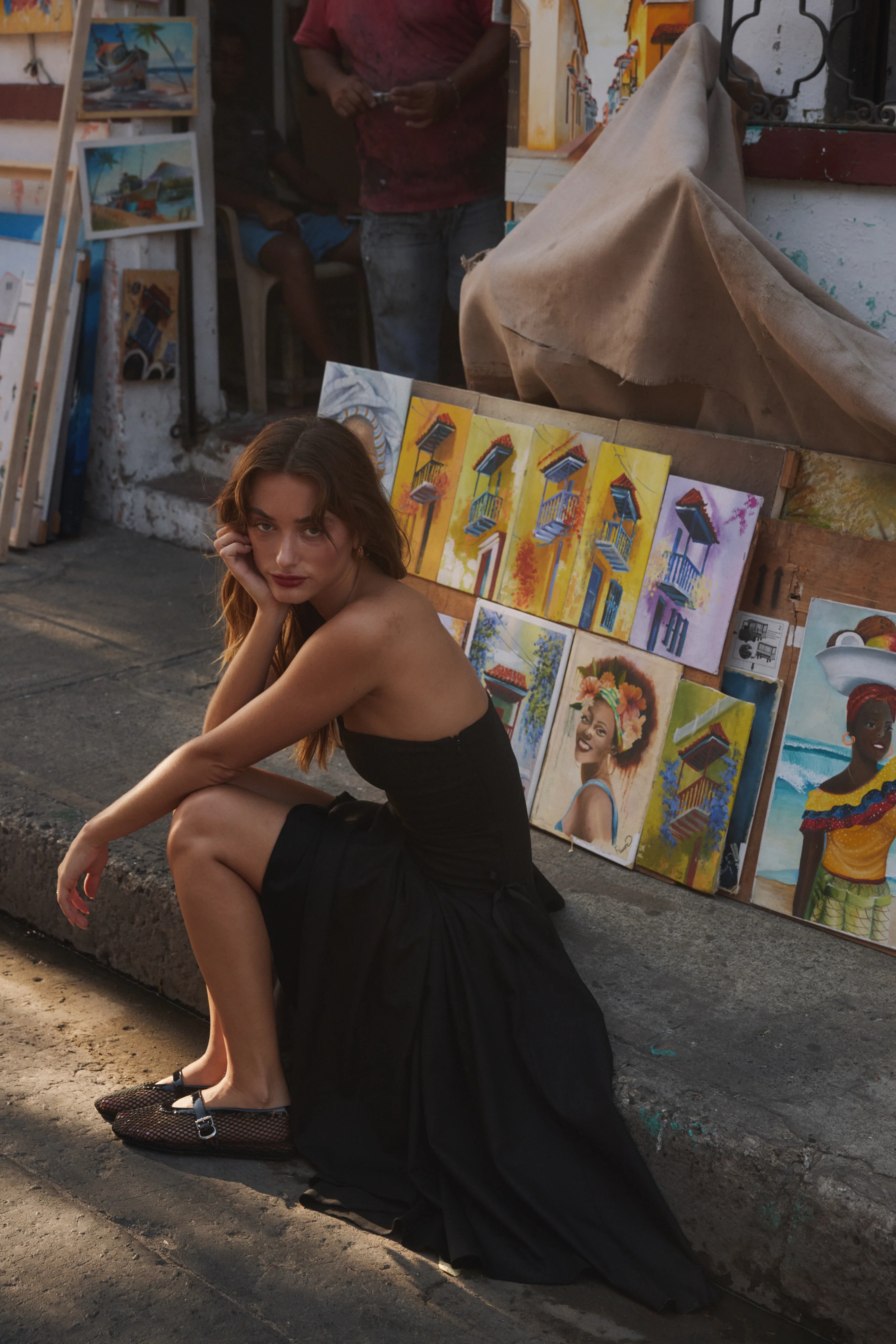 Kittie Maxi Dress - Noir - Image 11