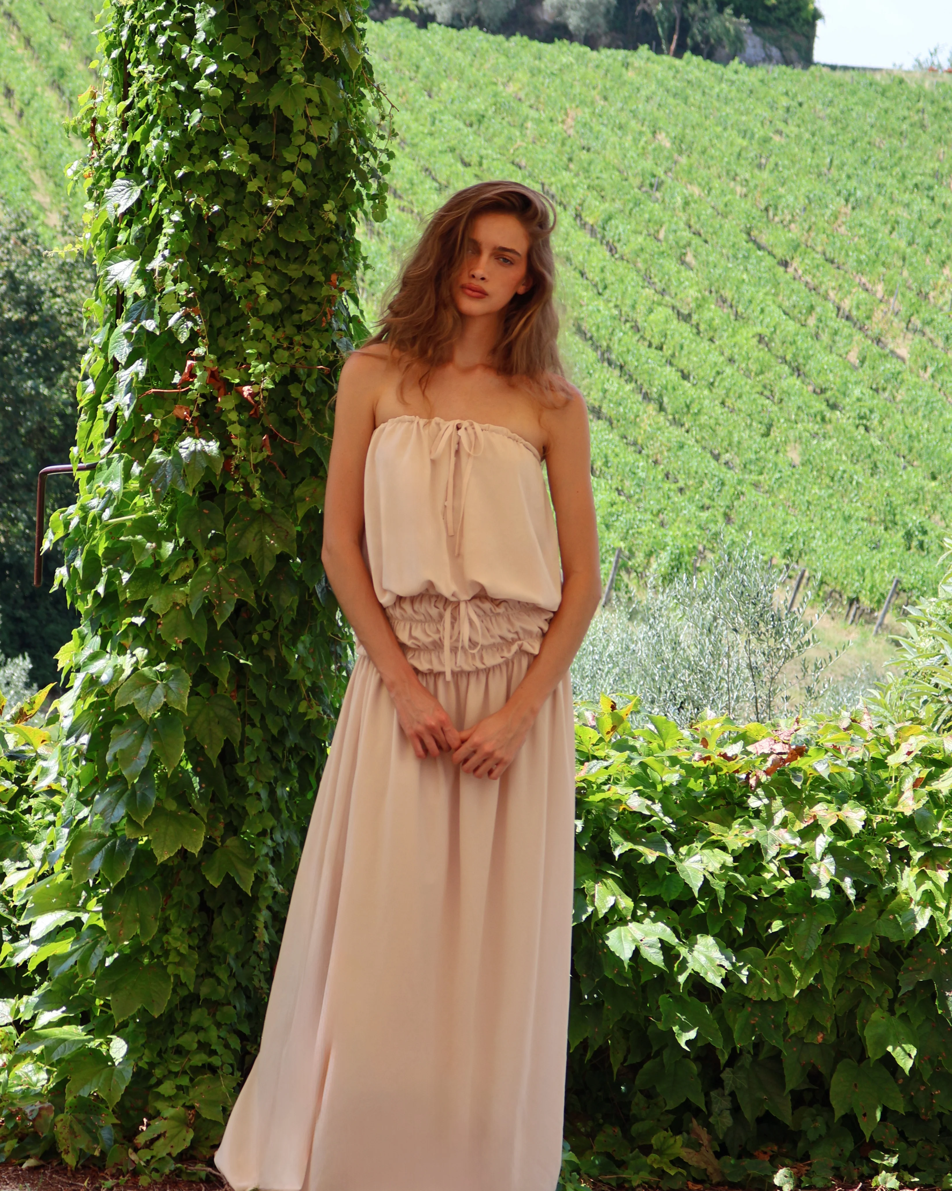 Manila Maxi Dress - Cream - Image 18