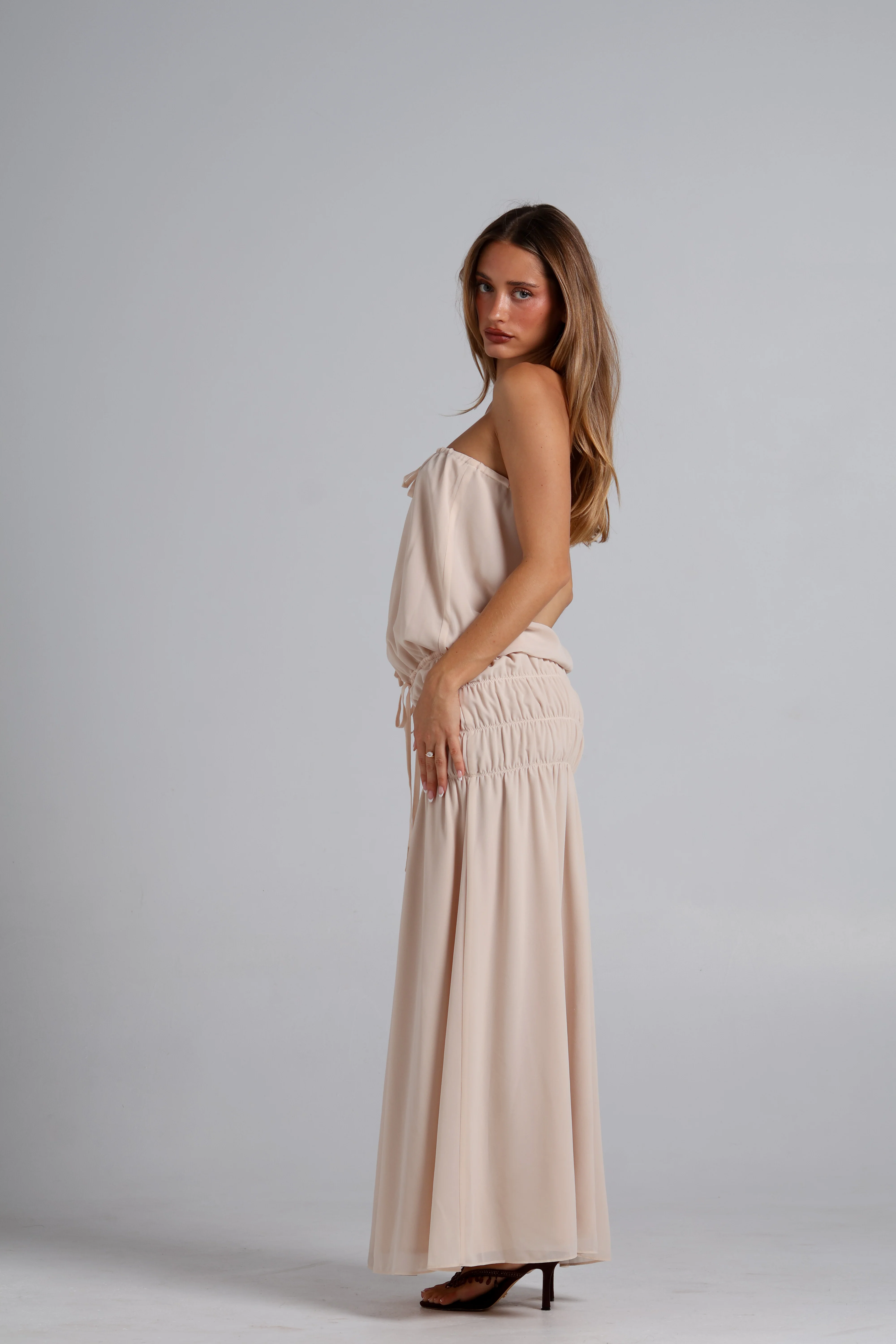 Manila Maxi Dress - Cream - Image 4
