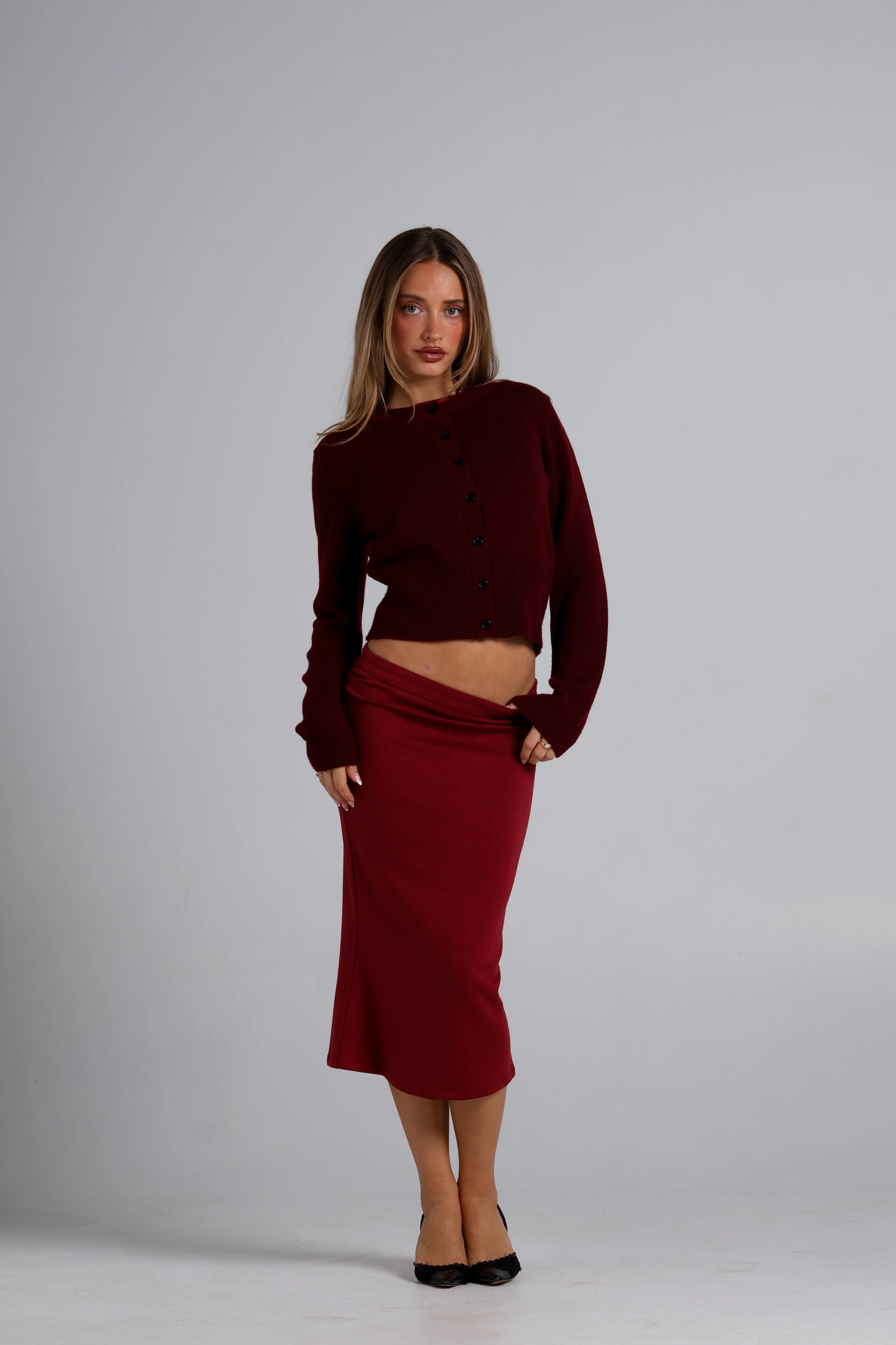 Mila Skirt - Deep Red - Image 8