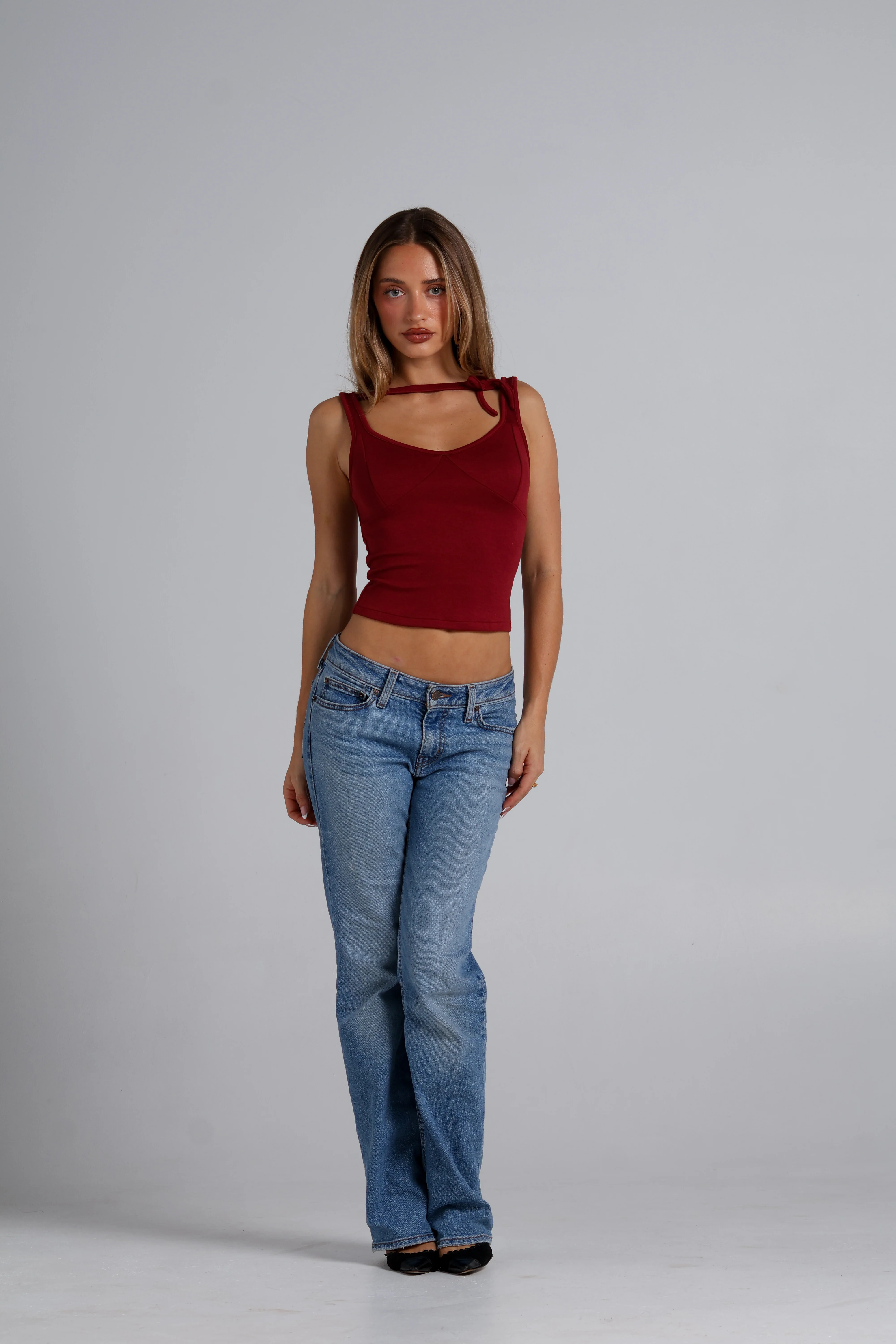 Mila Top - Deep Red - Image 2