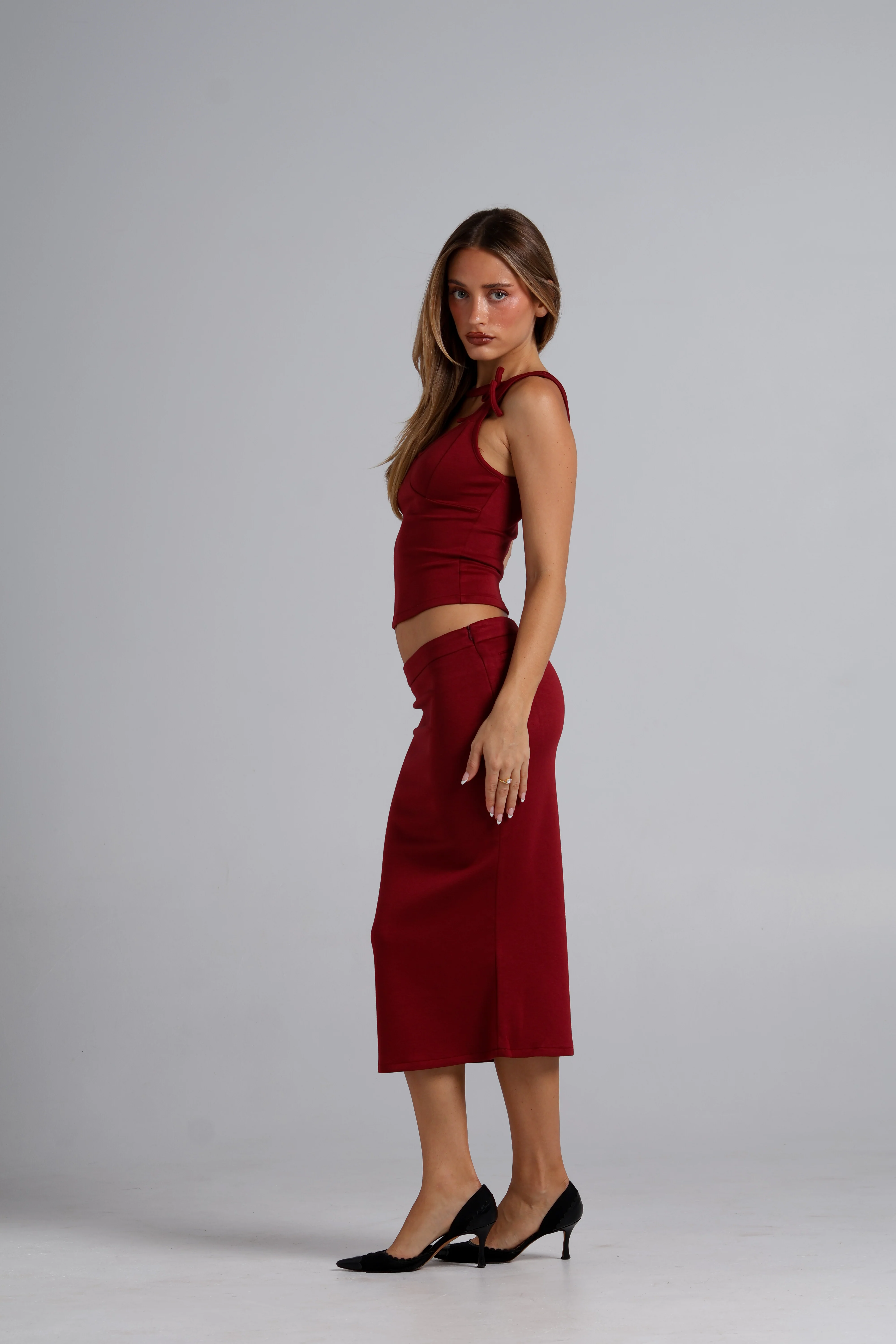 Mila Top - Deep Red - Image 3