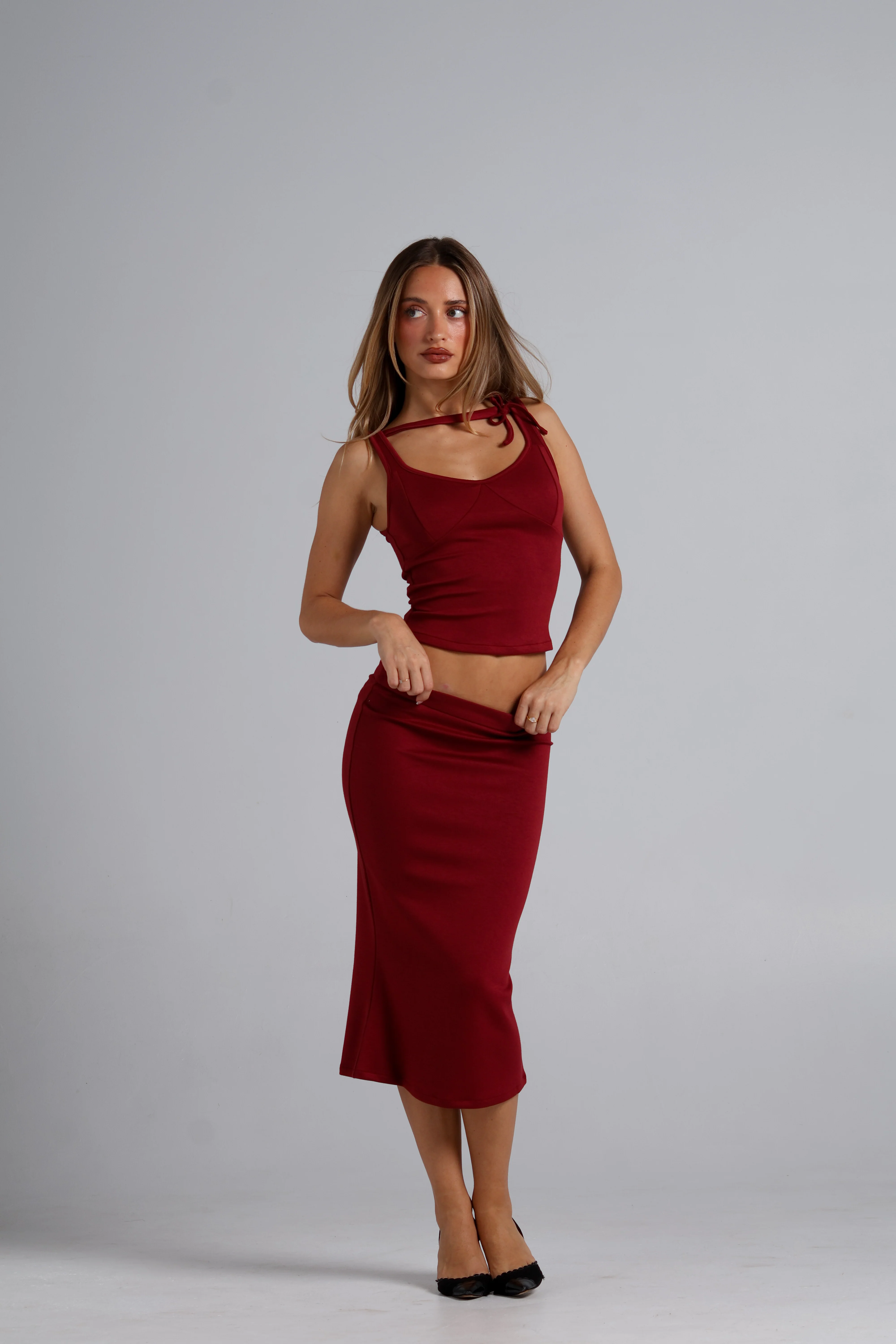 Mila Top - Deep Red - Image 7