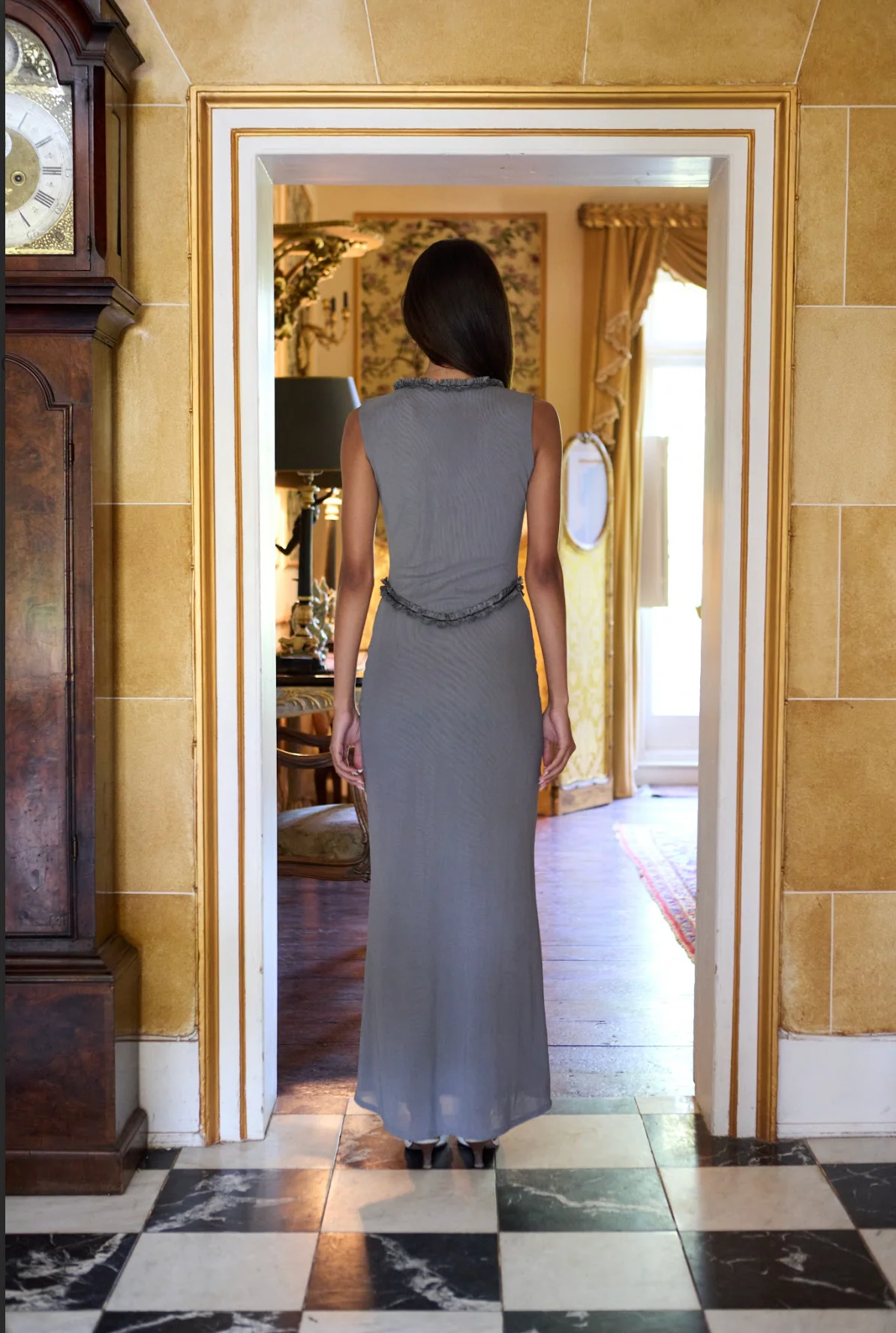Miro Maxi Dress - Grey - Image 9