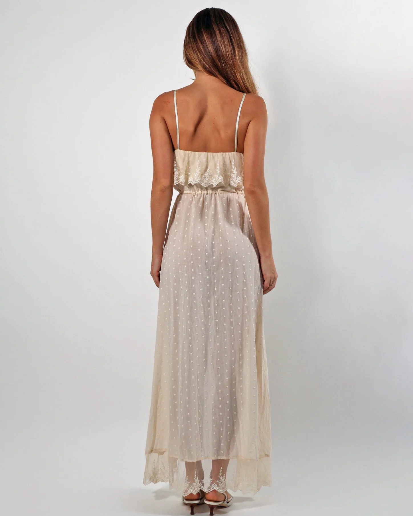 West Midi Dress - Cream - Image 3